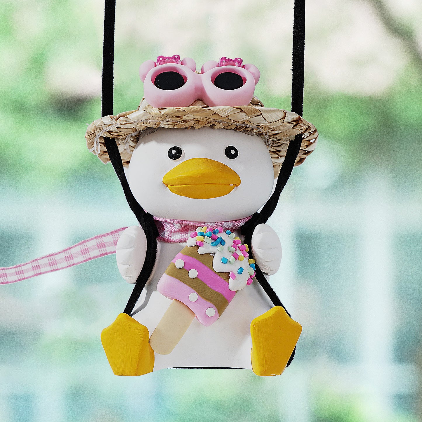 Swing Duck Car Hanging Ornament Auto Decoration for Gifts